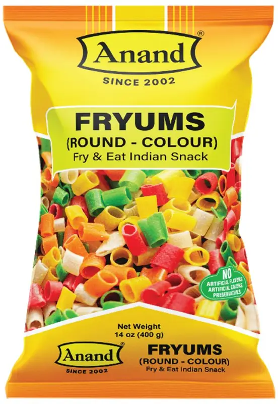Anand Fryums - Round - Color - Fry & Eat Indian Snack 400Gm