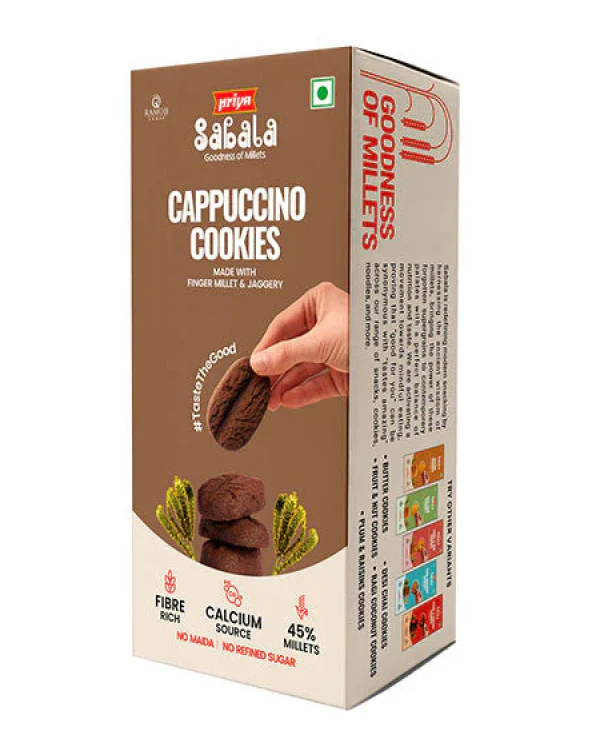 Priya Sabala Cappuccino Cookies With Millets 1Pack