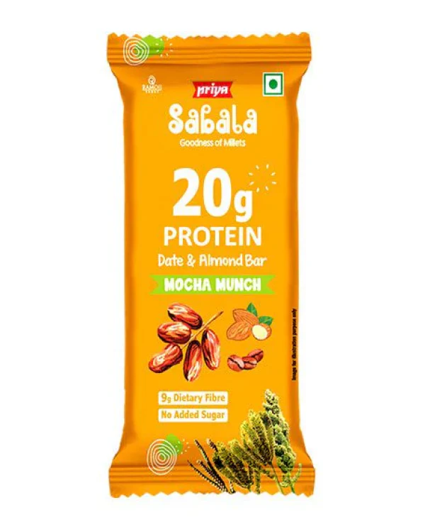 Priya Sabala Date & Almond Bar - Mocha Munch 1Pack