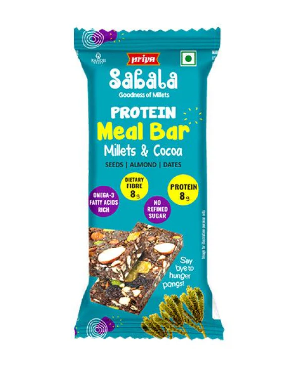 Priya Sabala Meal Bar - Millets & Cocoa 1Pack