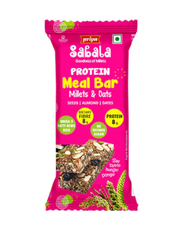 Priya Sabala Meal Bar - Millets & Oats 1Pack