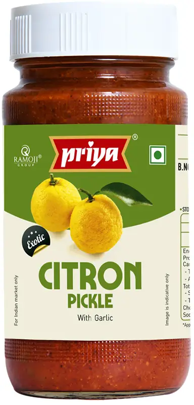 Priya Citron Pickle With Garlic 300Gm