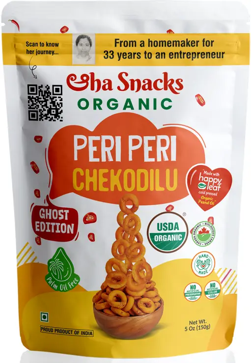 Aha Snacks Organic Peri Peri Chekodilu 1Pack