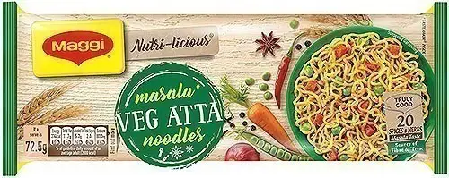 Maggi Vegetable Atta (whole Wheat) Noodles - Masala - Quad 1Pack