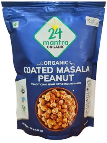 24 Mantra Organic Coated Masala Peanut 1Pack