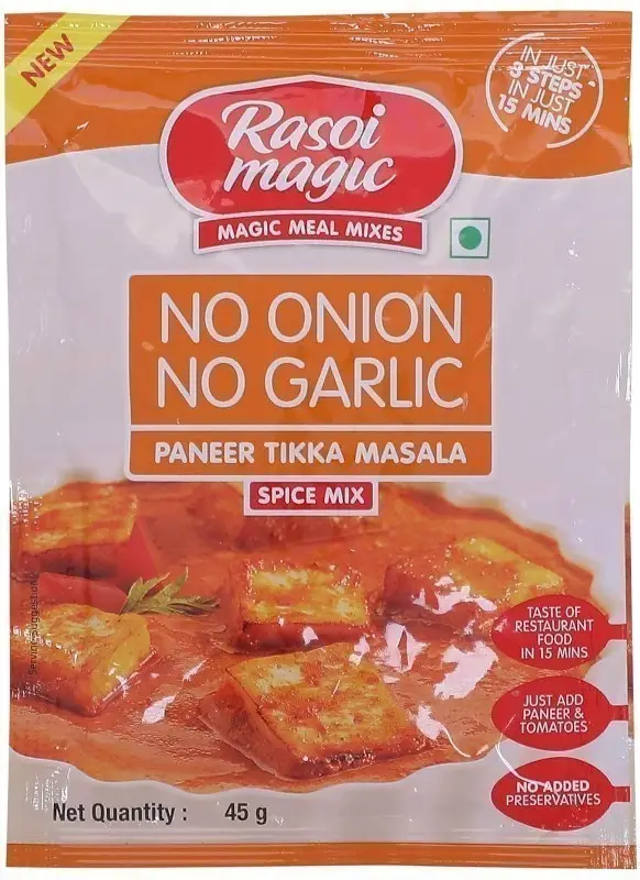 Rasoi Magic Paneer Tikka Masala Spice Mix - No Onion  No Garlic 1Pack