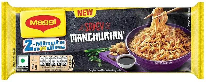Maggi Spicy Manchurian Noodles - Quad Pack 1Pack