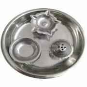 Pooja Thali - Stainless Steel -  8 1Each