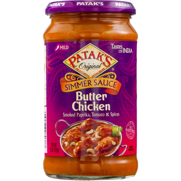 Buy Patak's Butter Chicken Curry Simmer Sauce Mild 15 Oz Quicklly