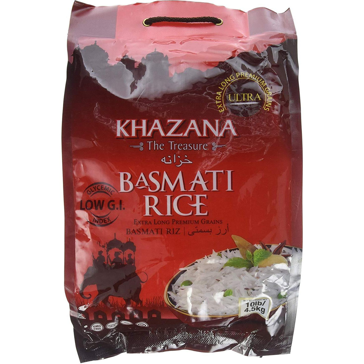 Buy Khazana Ultra Basmati Rice Red Bag 10 Lbs | Zifiti Fresh - Quicklly