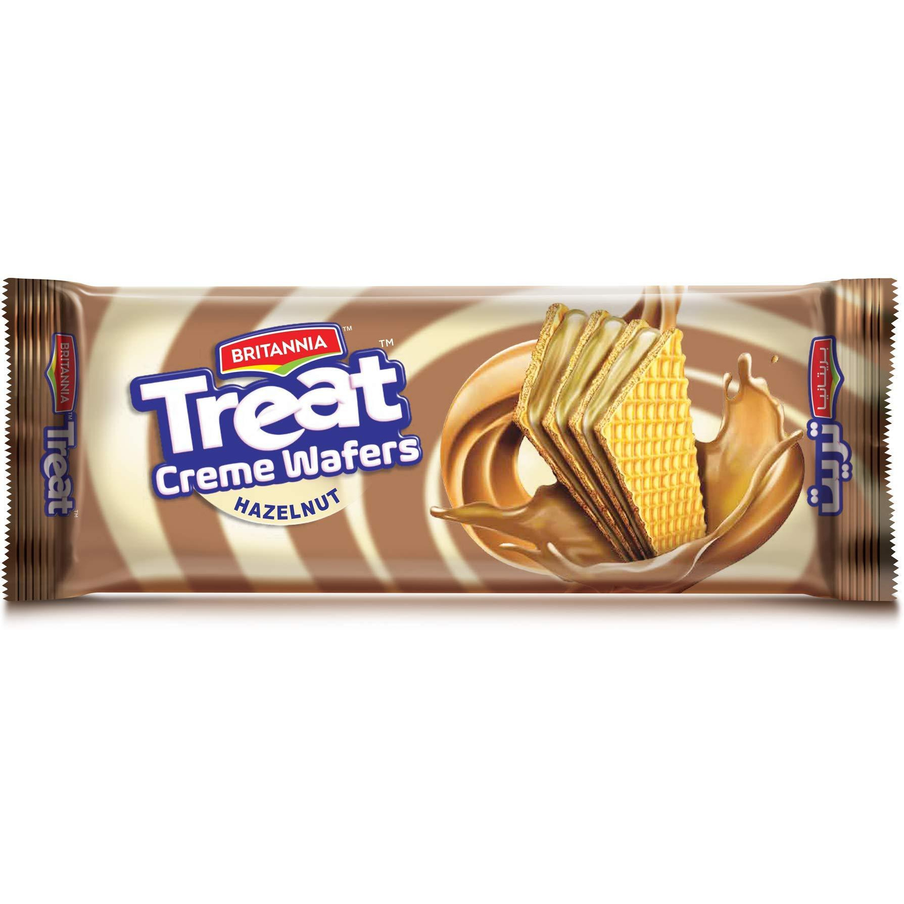 Buy Britannia Treat Creme Wafers Hazelnut 150 Gm Quicklly Indian