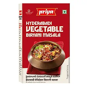 Buy Priya Hyderabadi Vegetable Biryani Masala Powder 50 Gm | Shresta ...