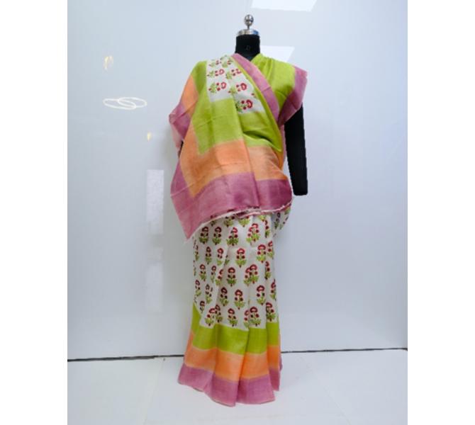 Mulberry Silk Saree  Traditional by The Ornate Art