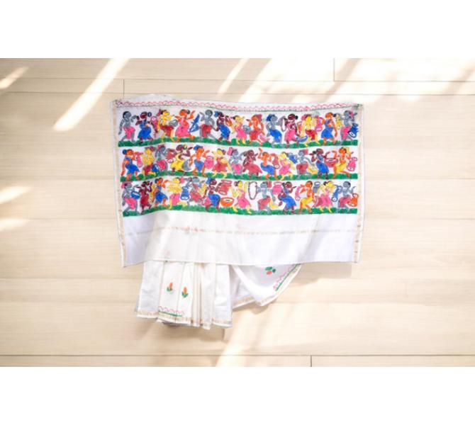 Mulberry Silk Saree Ethnic Wear by The Ornate Art