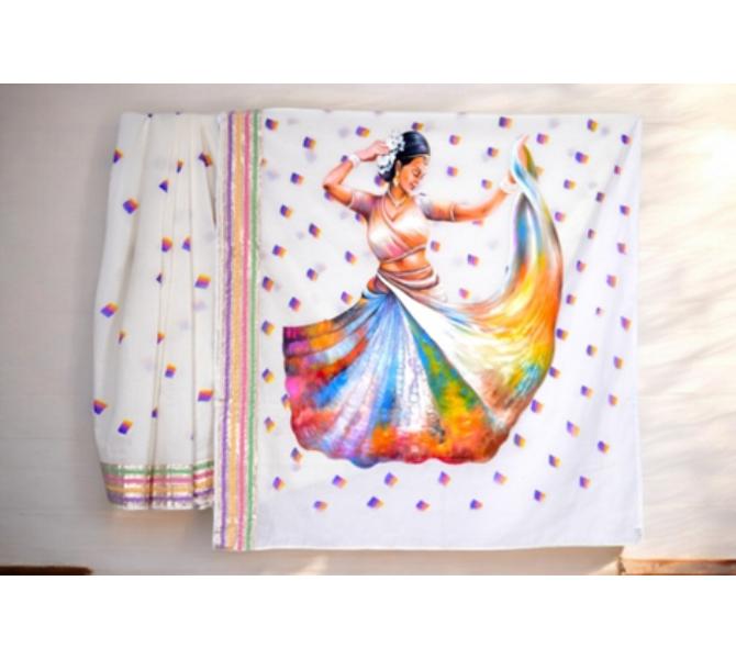Chanderi Saree  Designer Saree by The Ornate Art