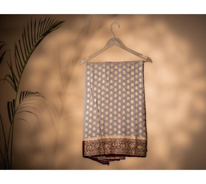 Georget Saree  Handloom by The Ornate Art