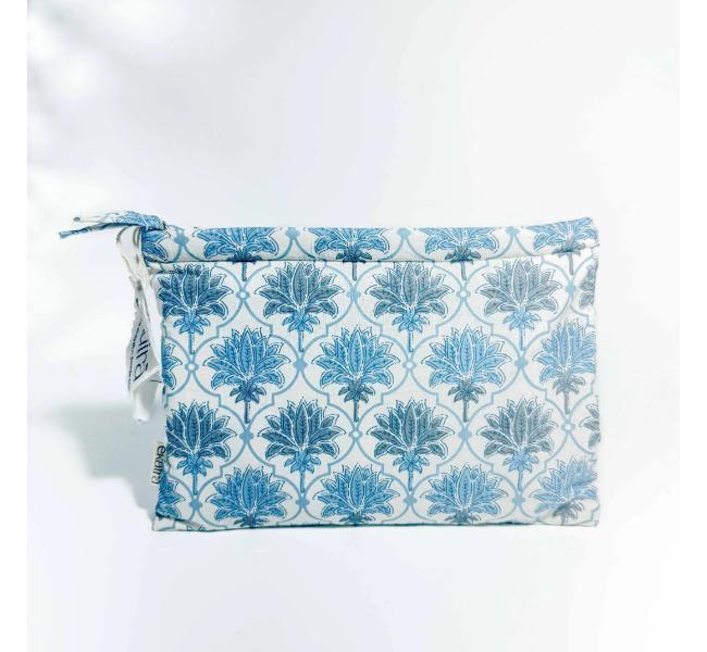 Sustainable Cotton Travel Pouch Organizer by Ekatra  Lotus