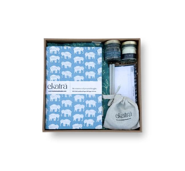 Sustainable Thoughtful Hamper by Ekatra  Elephant Motif