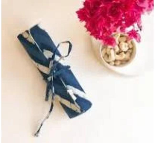 Roll Up Case Indigo Stripes