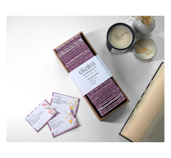Affirmation Box  Daily Ritual By Ekatra  Wellbeing And Happiness