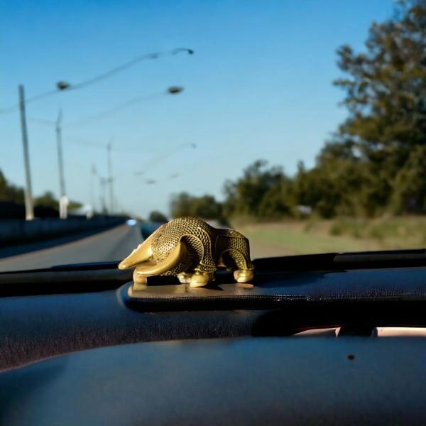 Bull Geometrical Sculpture Car Dashboard