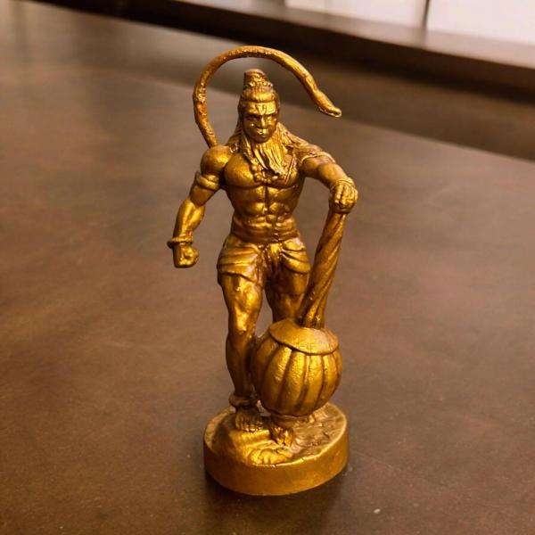 Hanuman Ji with Gada Murti  Divine Protector for Your Cars Dashboard