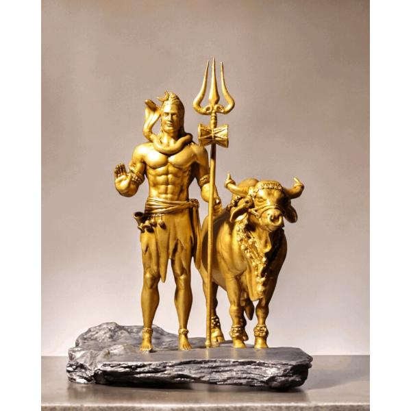 Shiv Ji and Nandi Murti  Divine Protector