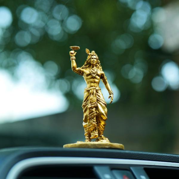 Shree Krishna Ji Chakra Murti for Car Dashboard  Divine Protection  Positive Energy
