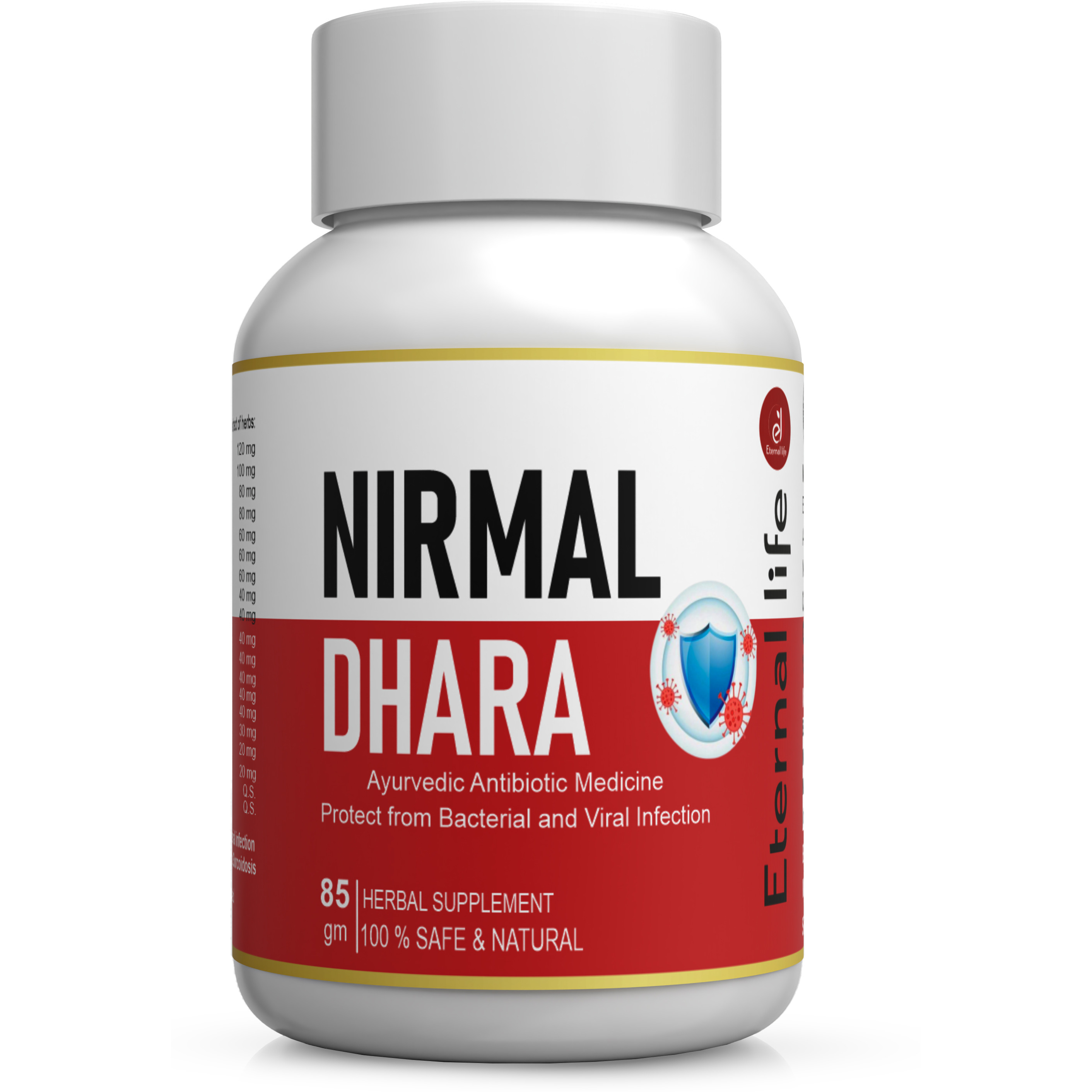 Eternal Life Nirmal Dhara  Ayurvedic Herbal Supplement for Cold Cough  Seasonal Wellness  Blend of Natural Ingredient for Daily Use  Supports Balanced Health  Vitality  85g Pack for Men  Women