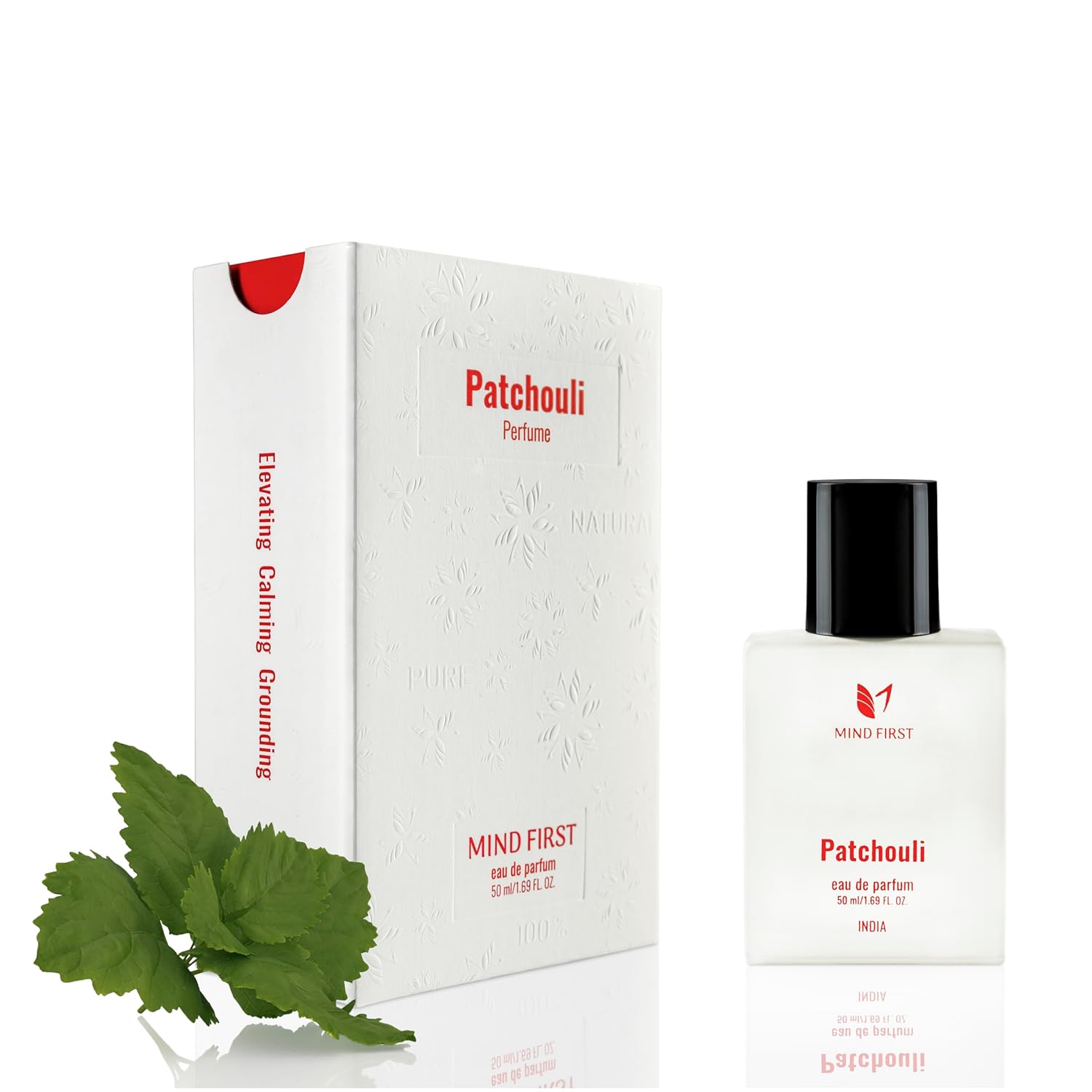Mind First Patchouli Natural Luxury Perfume 50ml   Made with  Essential Oils  AntiAnxiety  Alertness Booster Fragrance Long Lasting Perfume for Men Women Ideal for Gifting