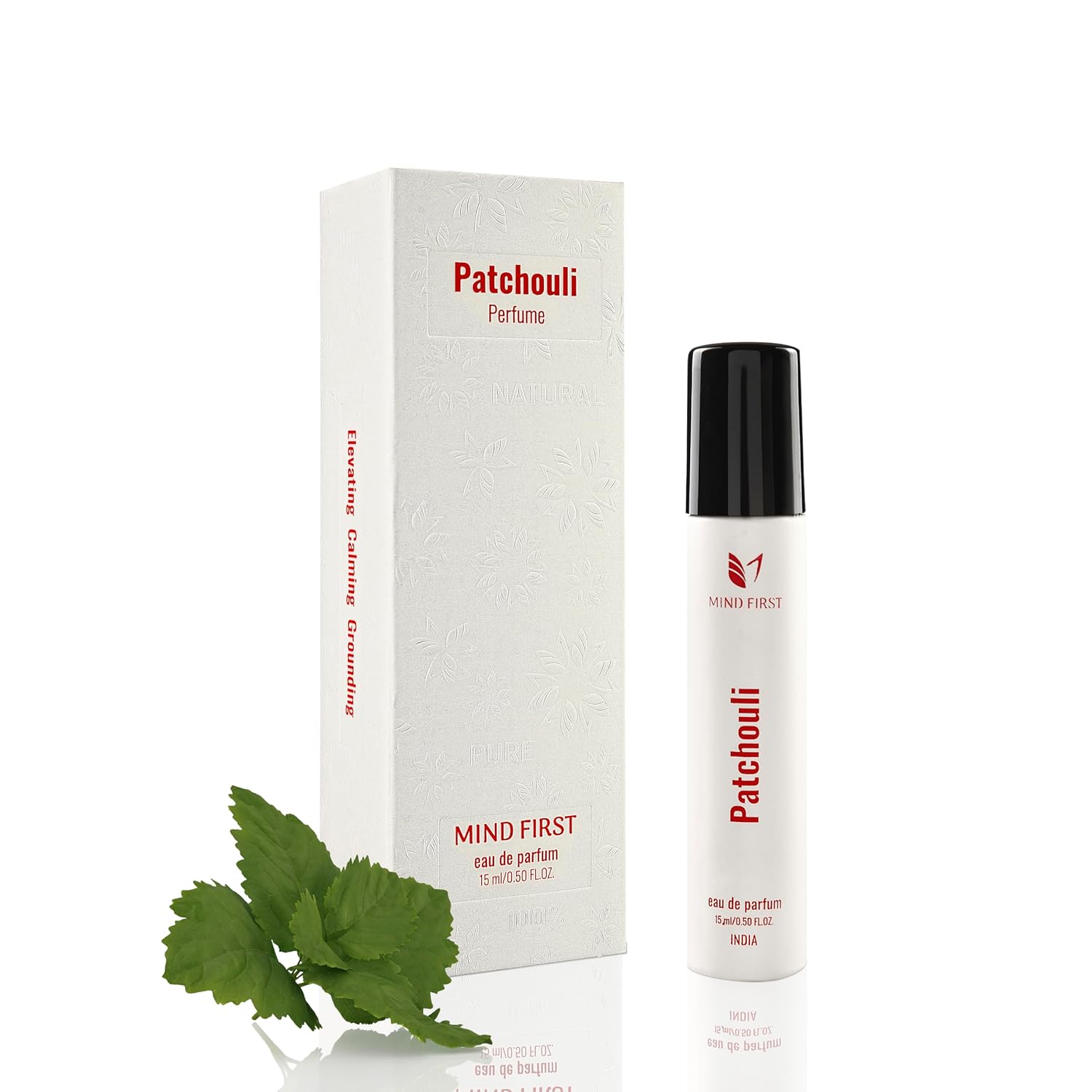 Mind First Patchouli Natural Luxury Perfume 15ml  Made with Essential Oils  AntiAnxiety  Alertness Booster Fragrance  LongLasting Perfume for Men  Women  Ideal for Gifting