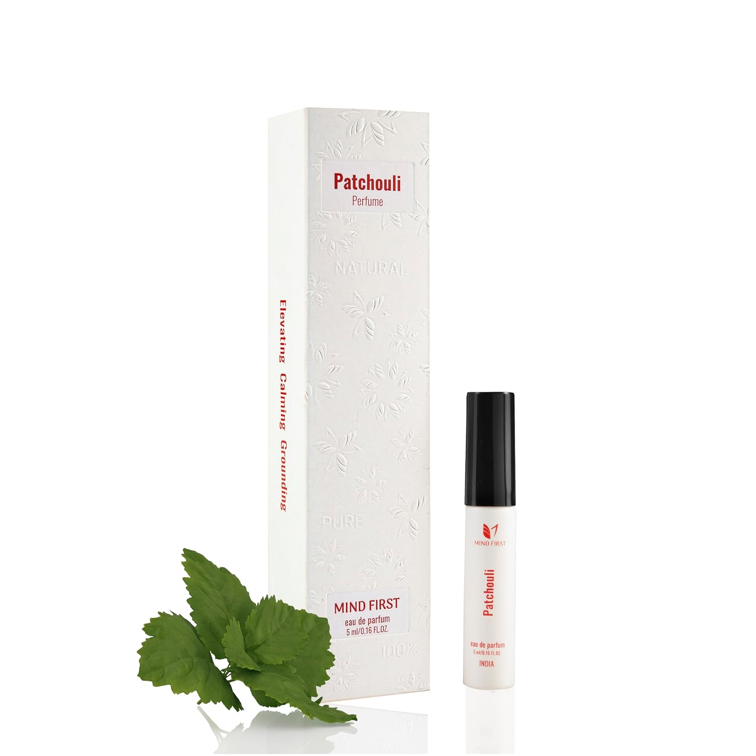 Mind First Patchouli Natural Luxury Perfume 5ml  Made with Essential Oils  AntiAnxiety  Alertness Booster Fragrance  LongLasting Perfume for Men  Women  Ideal for Gifting