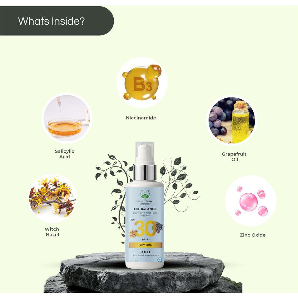 Prakrit Purity Oil Balance Sunscreen SPF30 PA 