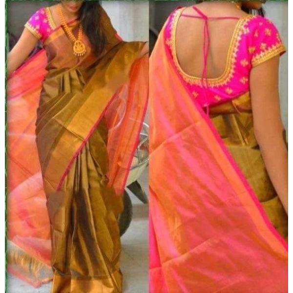 Uppada Silk Saree Snuff Pink