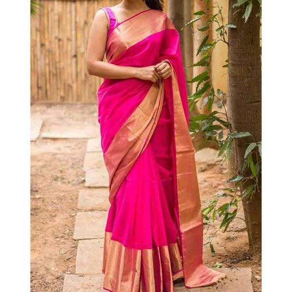 Uppada Silk Pink Colour Saree