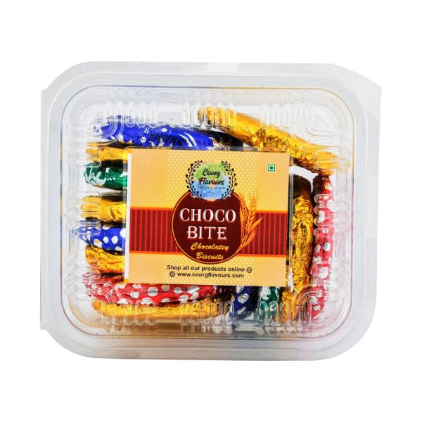 Coorg Flavours Choco Bite Biscuits  Dark Chocolate Filled 200g