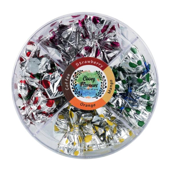 Assorted Chocolates  Transparent Box 4 Varieties 200g