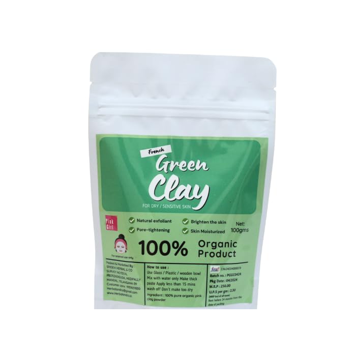 Green Clay Mask Detox Brighten Hydrate Pore Cleansing Acne Control