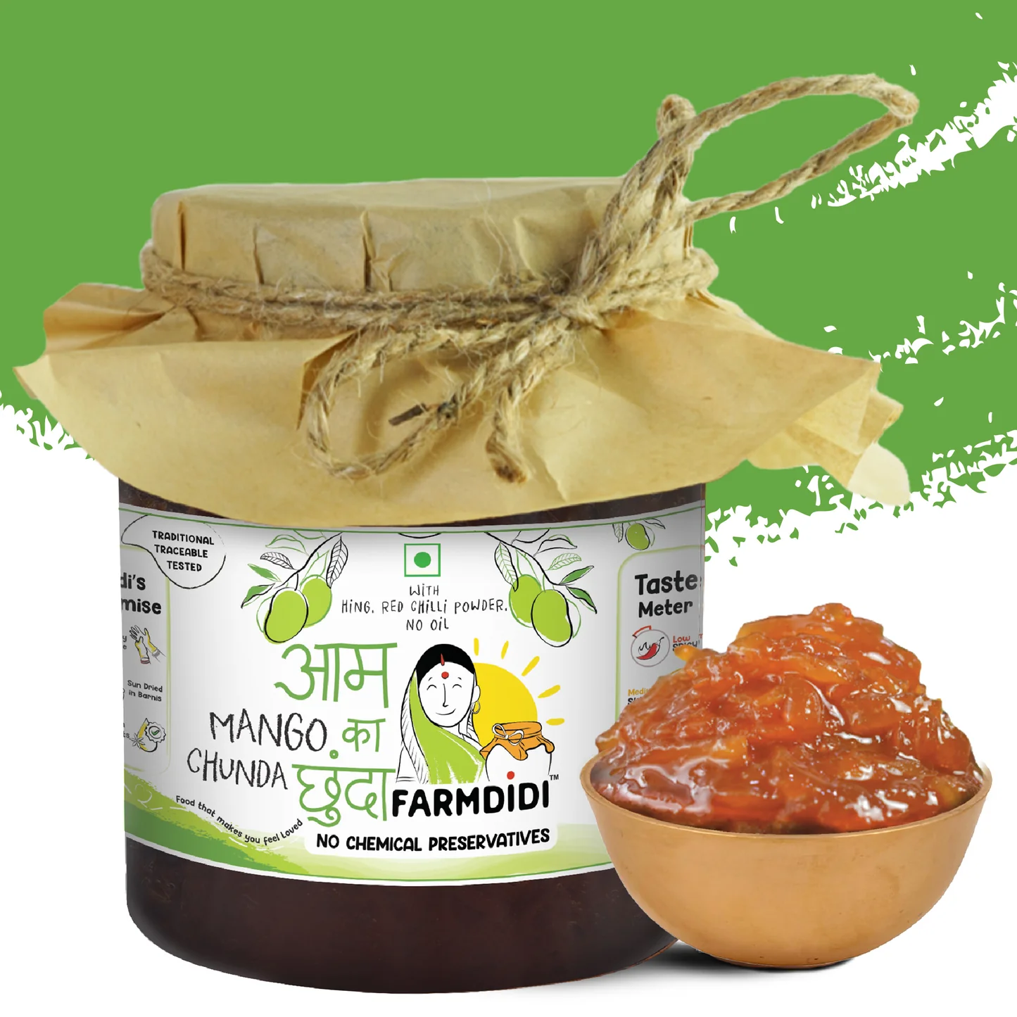 Farm Didis Mango Chunda Chutney Aam ka Chunda 325 gram