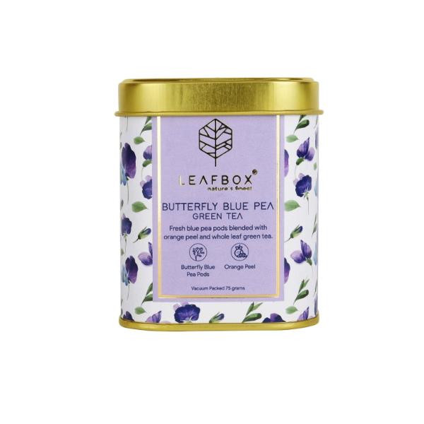 Butterfly Blue Pea Green Tea Loose Leaf Tin