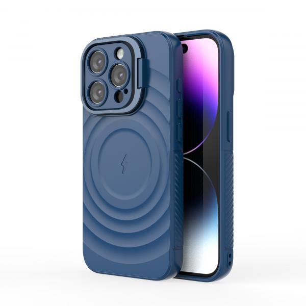 CoversCart Comet Blue TitanShield Wave Silicone Magsafe Back Case for iPhone 15