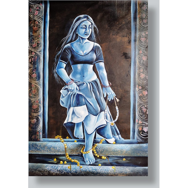 Dehleez Painting by Nandini Kushwaha  Acrylic on canvas sheet painting  ArtozOn