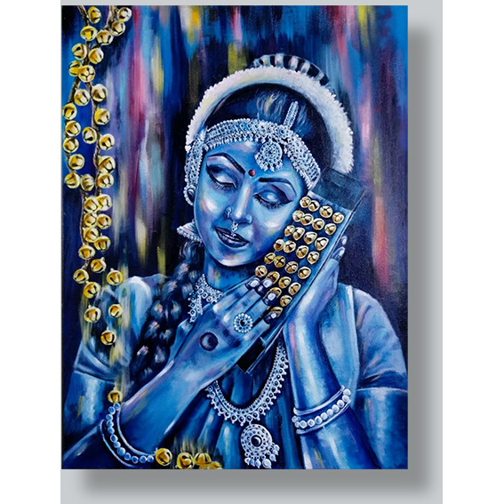 Love towards nritya Painting by Nandini Kushwaha  Acrylic on canvas sheet painting  ArtozOn