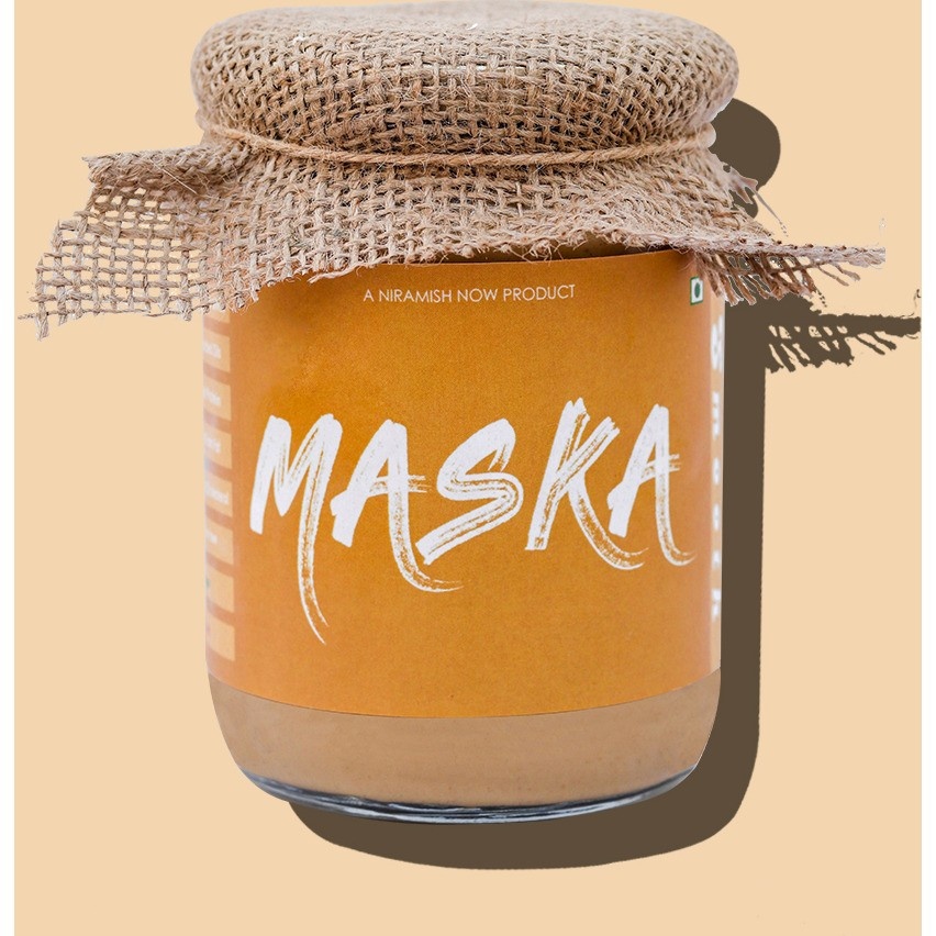 Maska Smooth Peanut Butter 300gms All  Natural  Gluten Free  Vegan Vegetarian Keto Friendly EcoFriendly 300 g