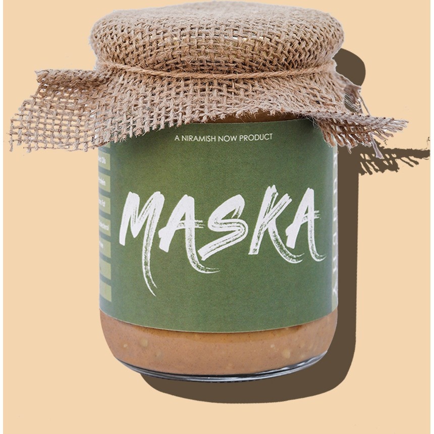 Maska Crunchy Peanut Butter All Natural  Gluten Free  Vegan Vegetarian Keto Friendly EcoFriendly 300 g