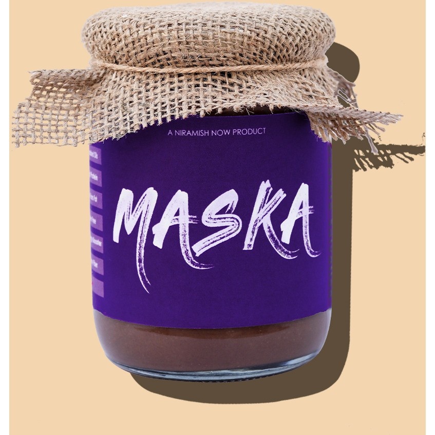 Maska Choco  Crunch Peanut Butter  No Hydrogenated Oil  Zero Cholesterol  Vegetarian Keto Friendly 300 g