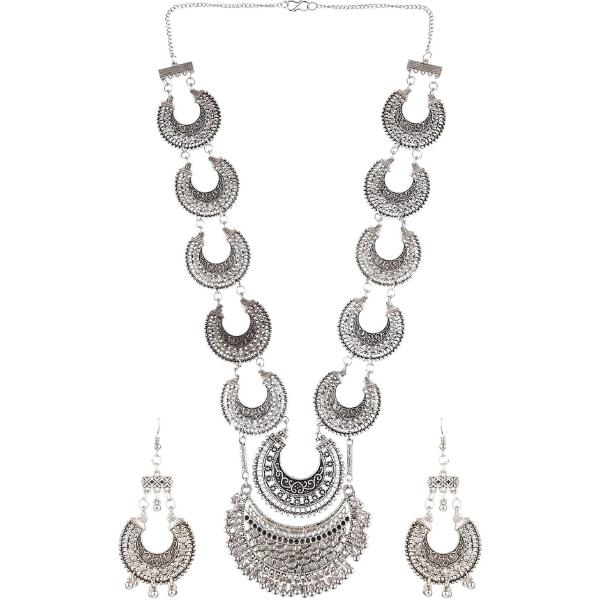 Prizetaa Alloy Silver Jewelry Set Pack of 1