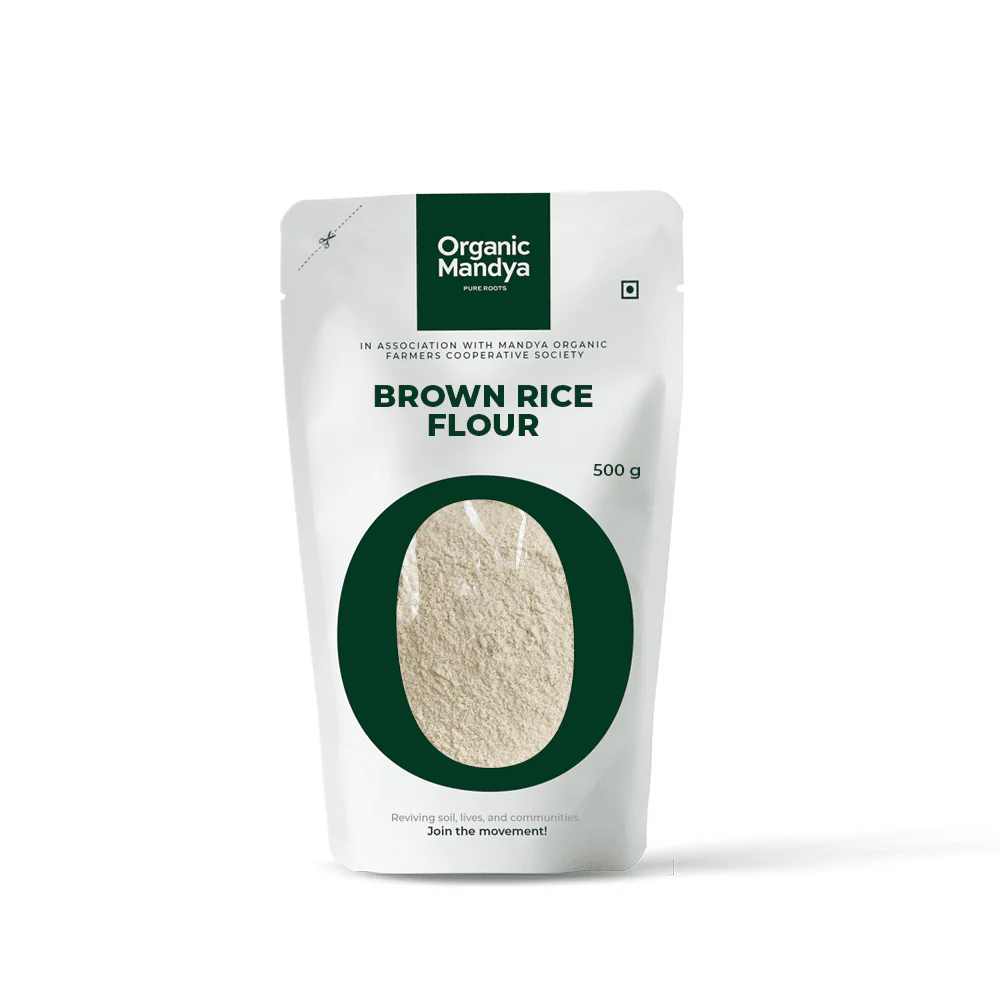 OM BROWN RICE FLOUR 500 GM