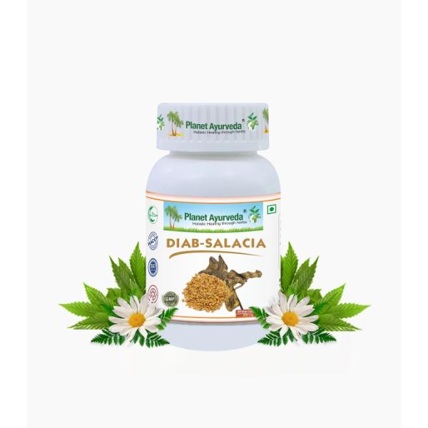 DiabSalacia Capsules  herbal remedy  Prevents fluctuations in blood sugar levels 60 capsules