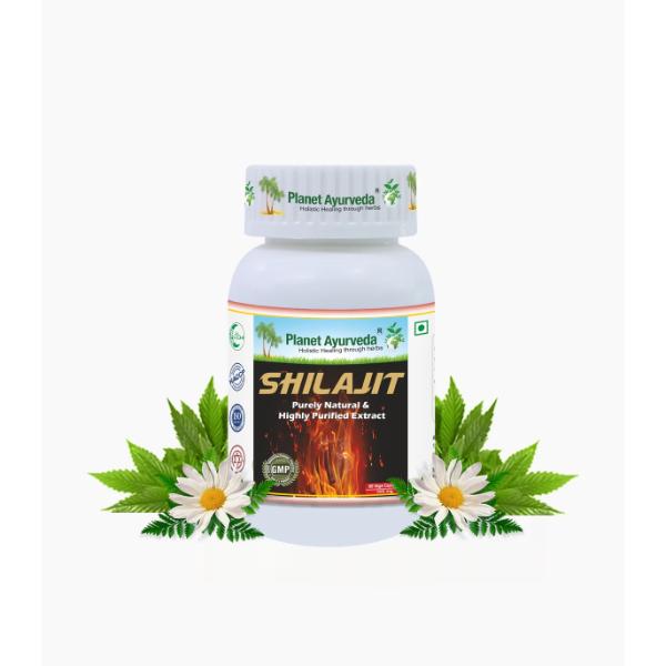 Shilajit Capsules  herbomineral supplement It is antiageing remedy Enhances physical strength  60 capsules